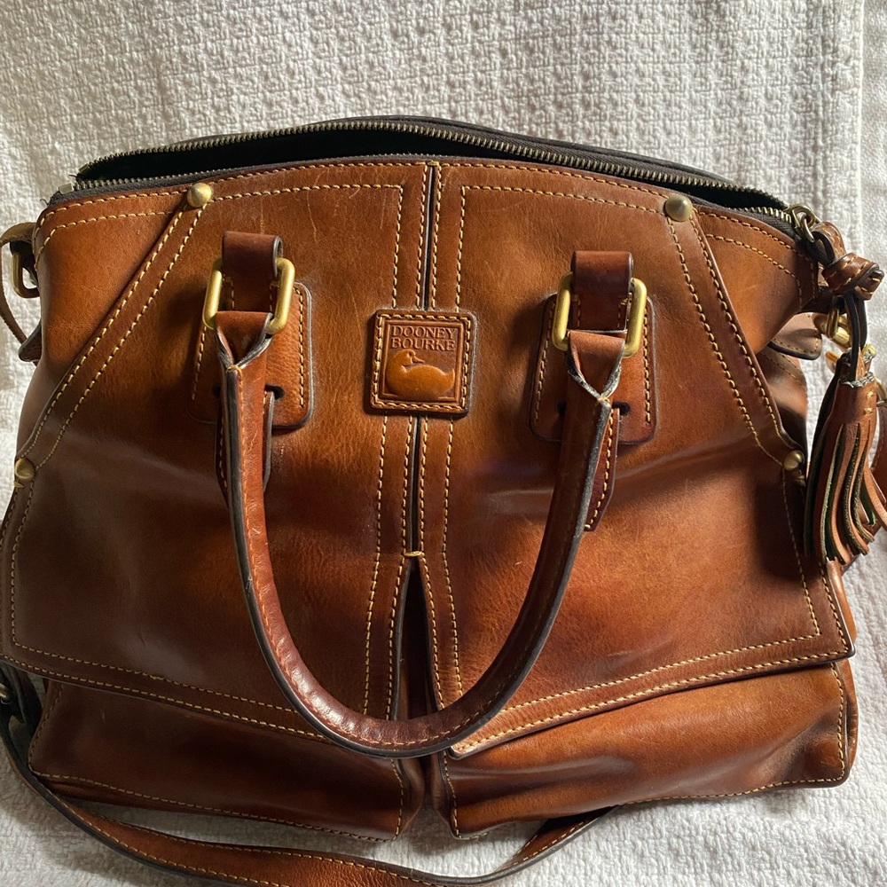 Dooney & Bourke Brown Leather Satchel
